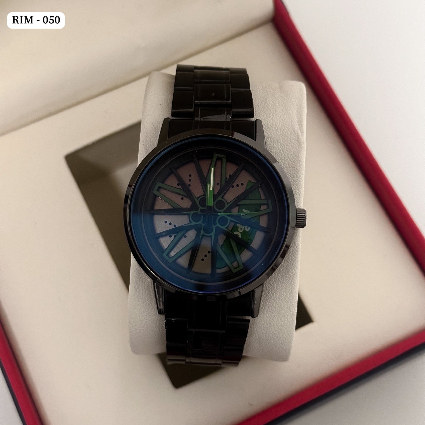 Spinning Wheel Watch Black - 050