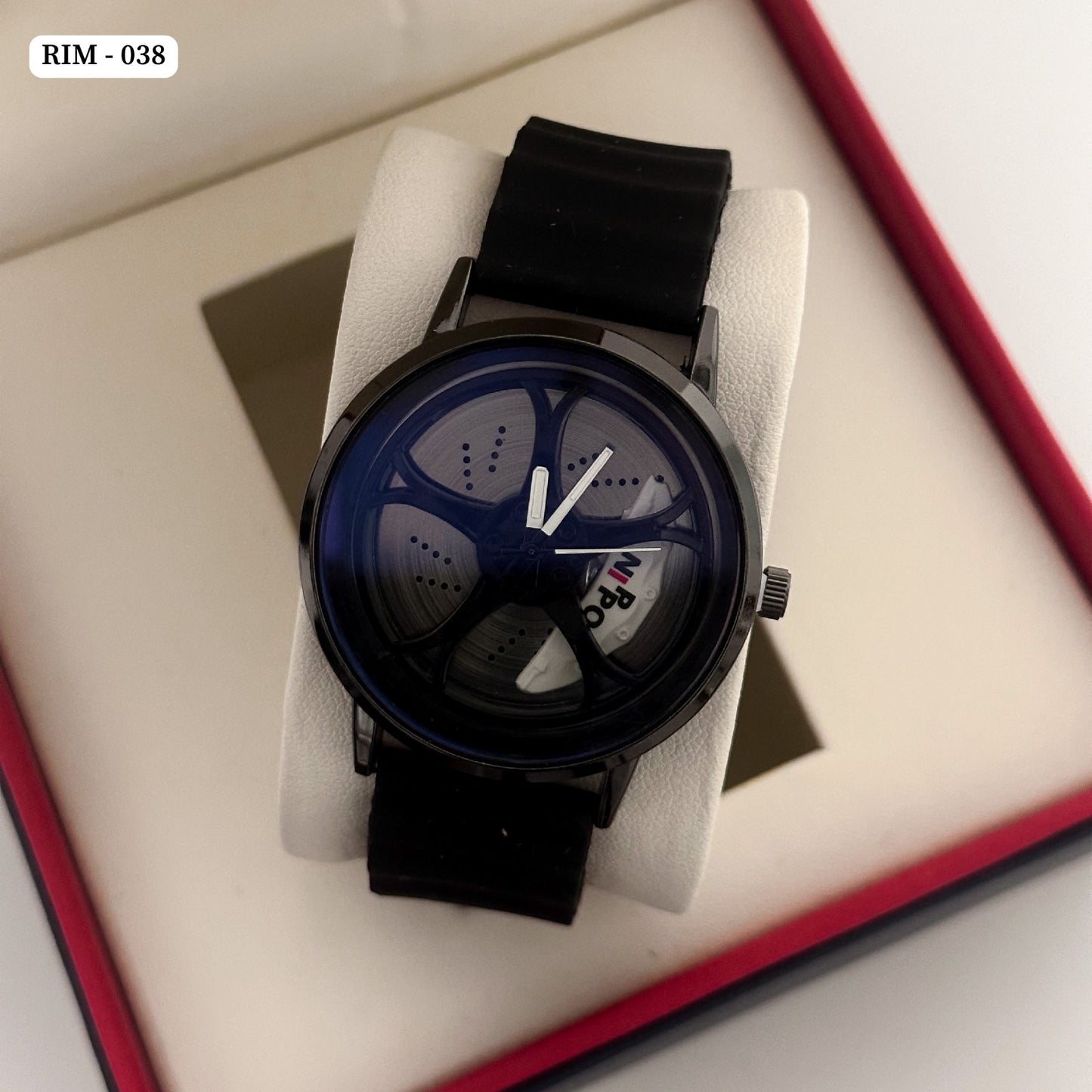 Spinning Wheel Watch Black - 038