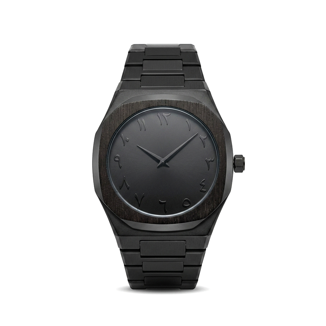 ARABIC AURA WATCH METAL - BLACK