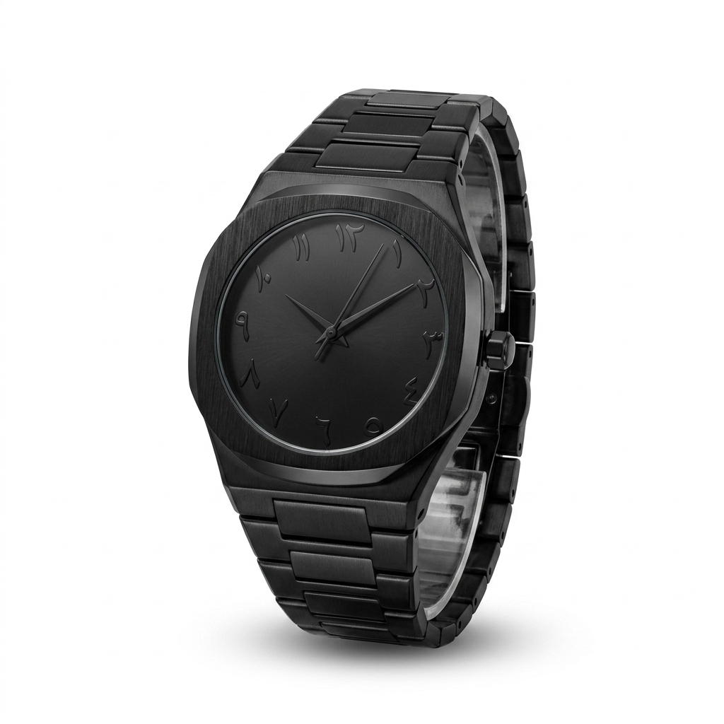 ARABIC AURA WATCH METAL - BLACK