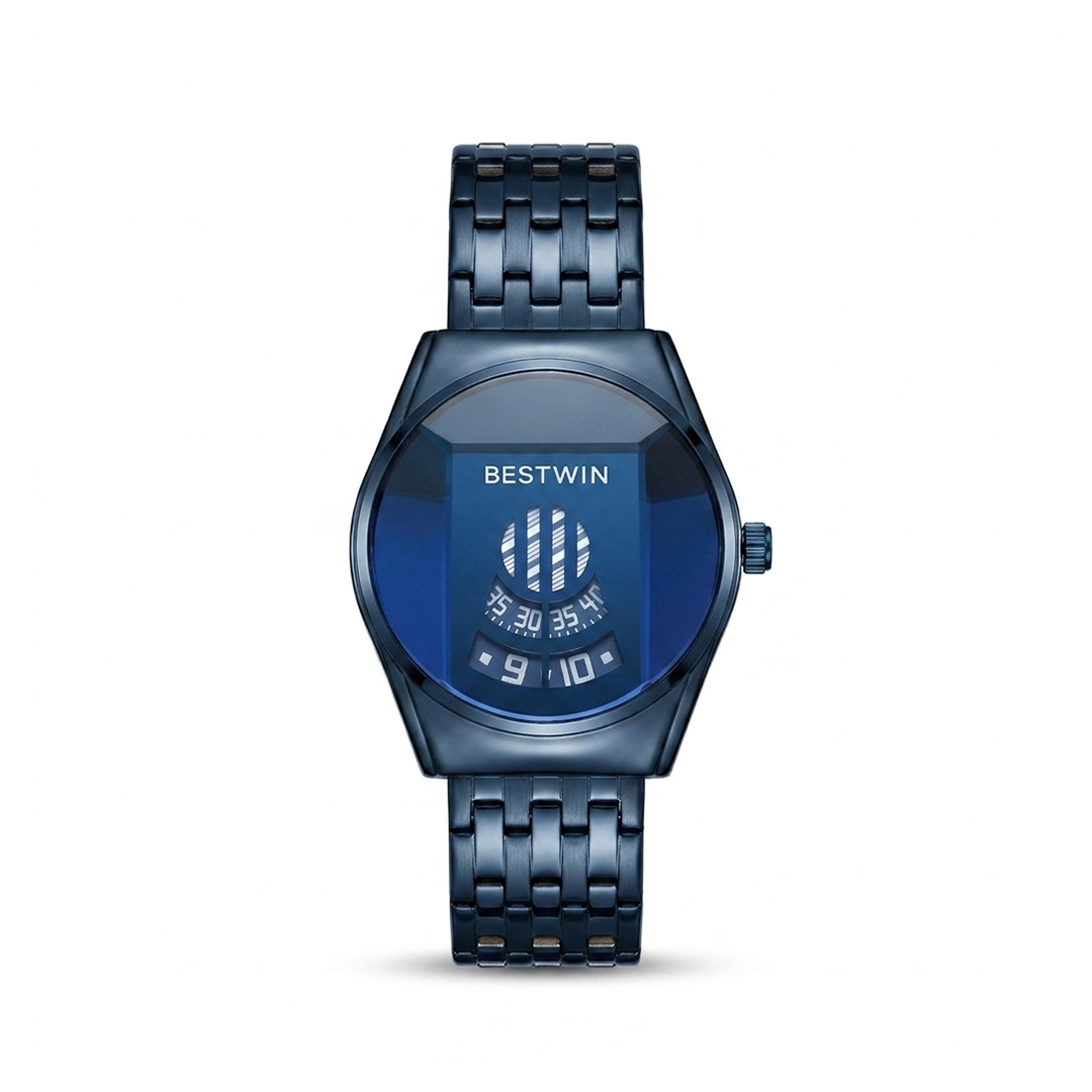 Bestwin Watch Blue Round Dial