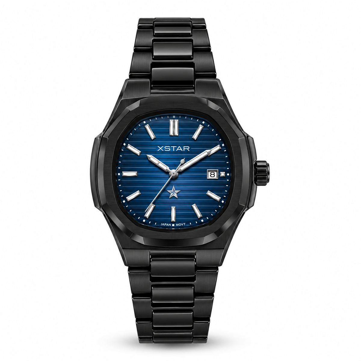 PP Inspired Watch - Black / Blue