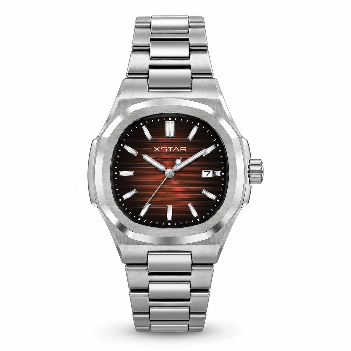 PP Inspired Watch - Silver / Red