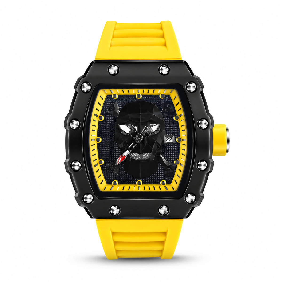 RM Inspired Watch - Black / Yellow