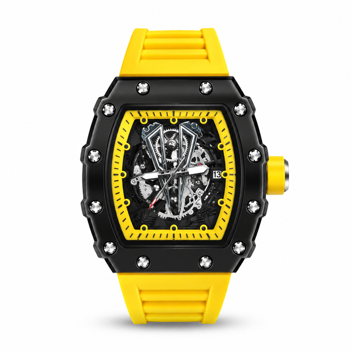 RM Inspired Watch - Yellow / Black