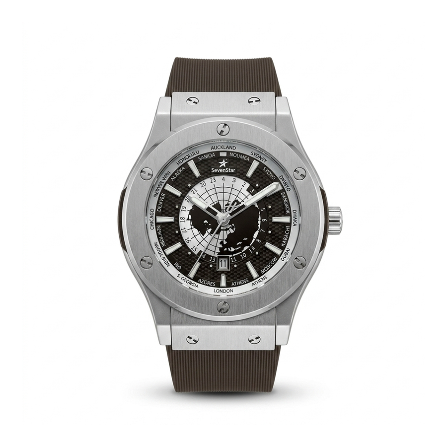 HB Inspired 45mm World Time Dial - Black