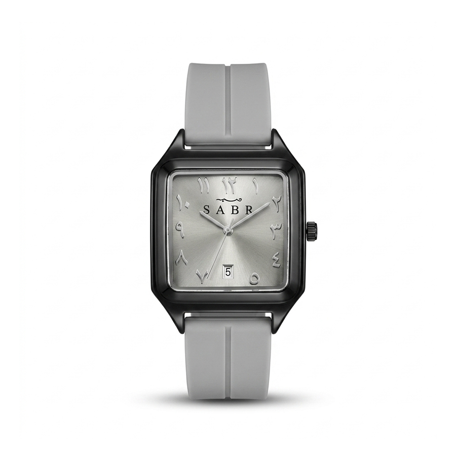 SABR Quartz Arabic Dial Magnetic Lock Watch - Light Gray / Black