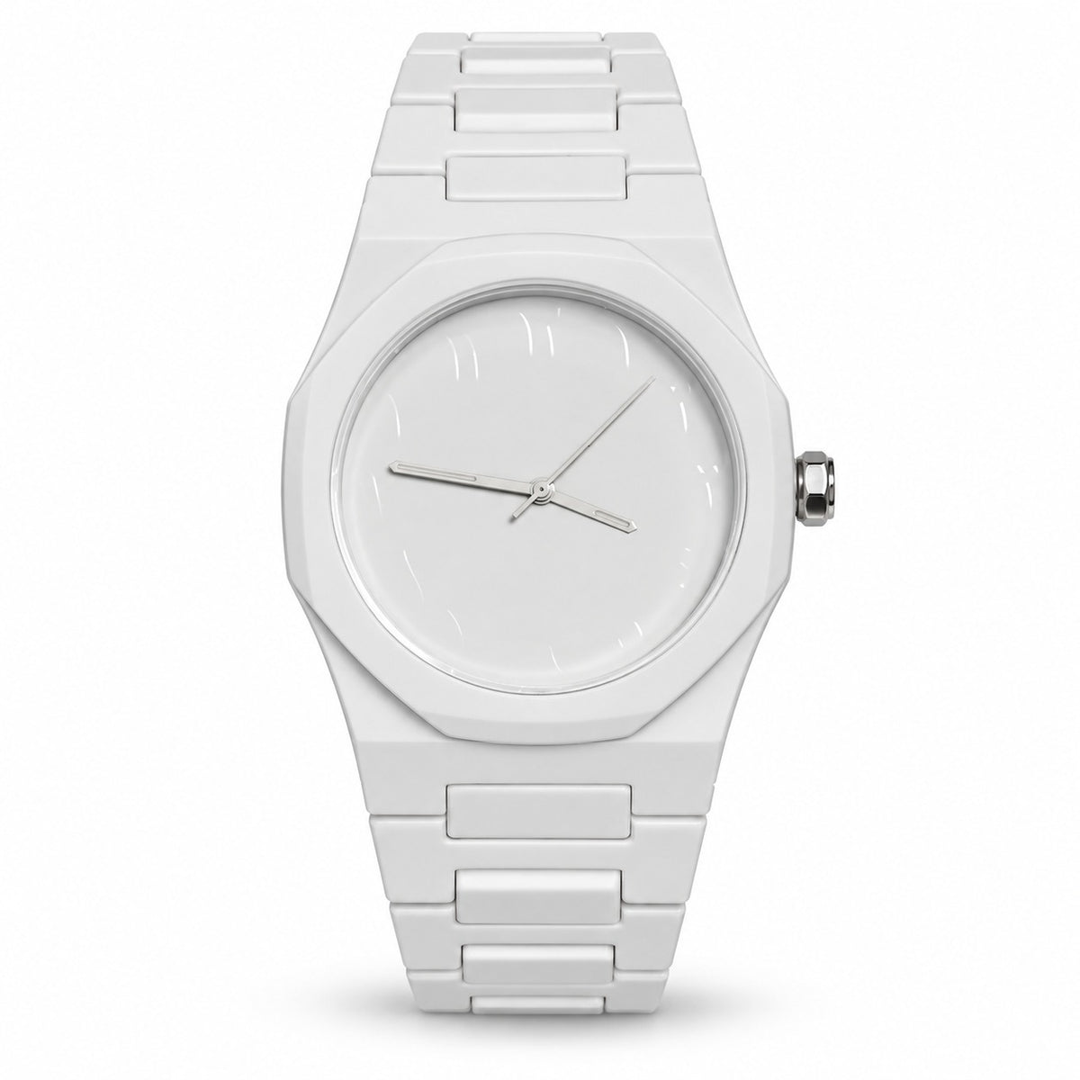 Arabic Aura Fiber Watch - White