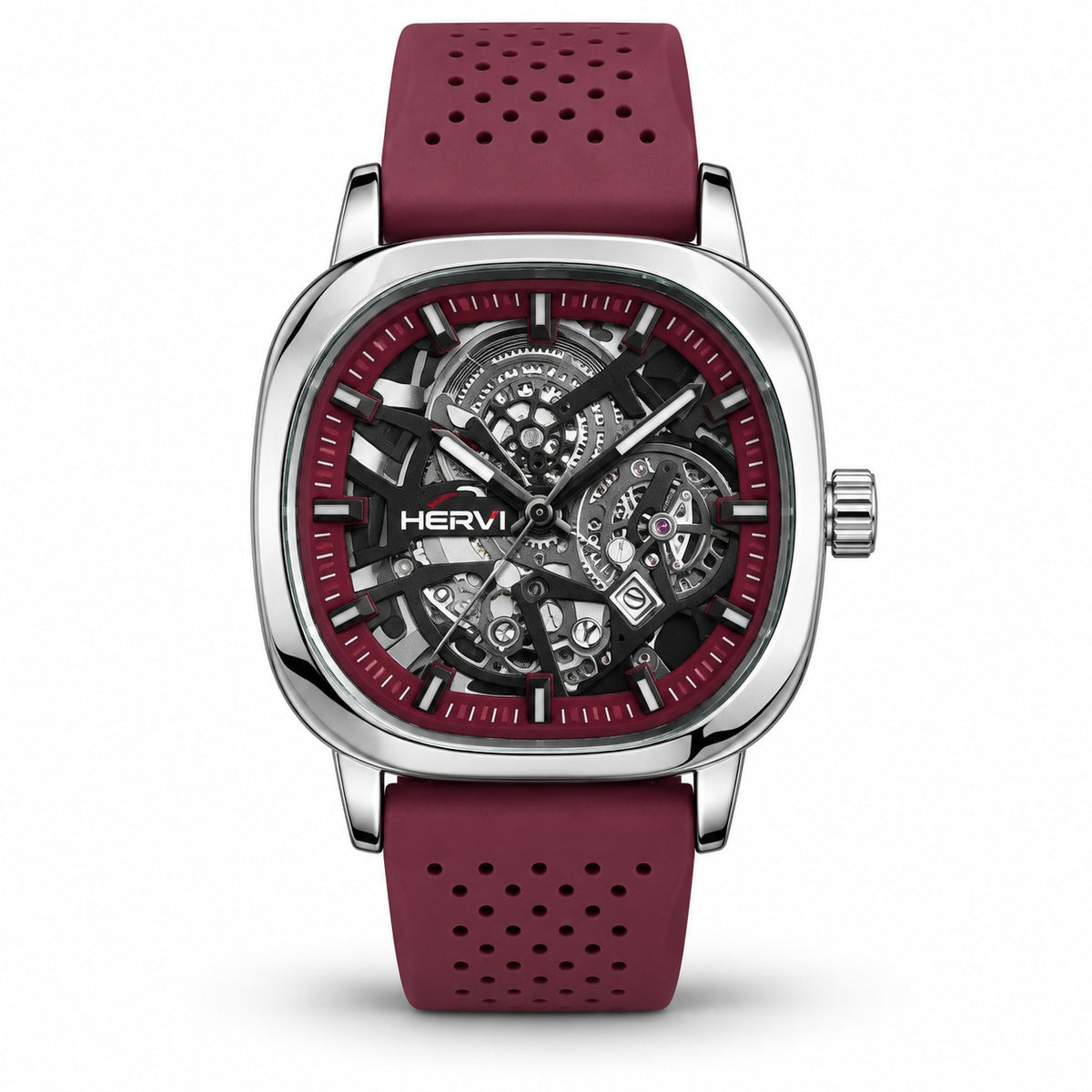 LC Inspired Watch - Burgundy