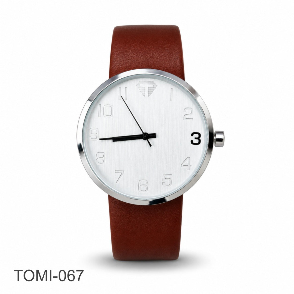 TOMI Round Dial Watch - Brown