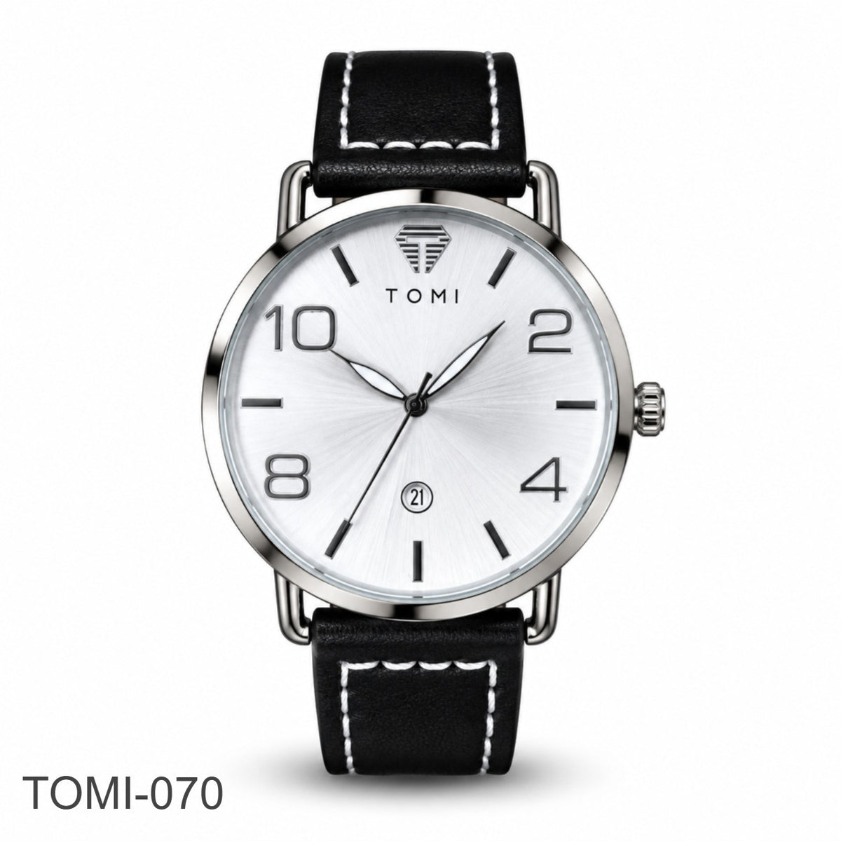 TOMI Round Dial Watch - Black