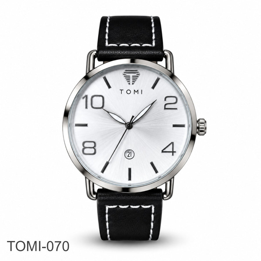 TOMI Round Dial Watch - Black
