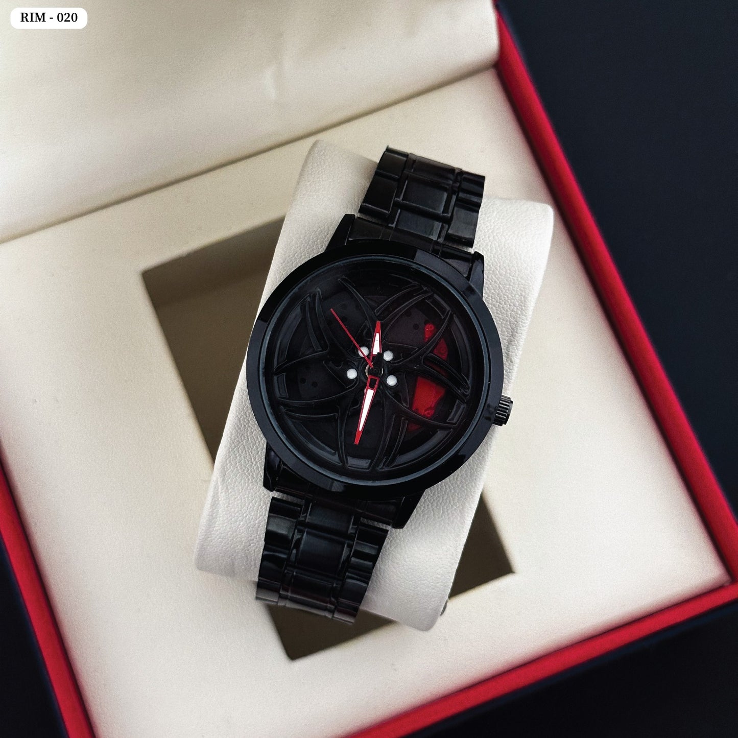 Spinning Wheel Watch Black - 020
