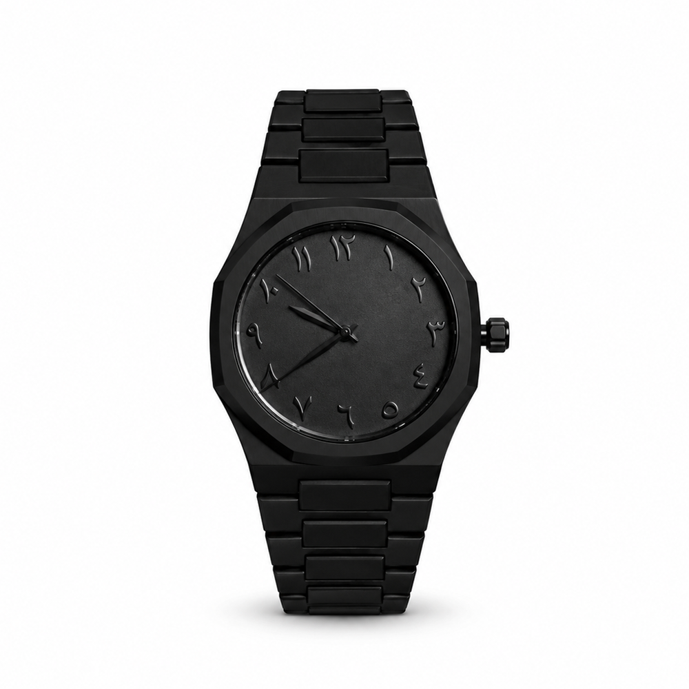 Arabic Aura Fiber Watch - Matte Black