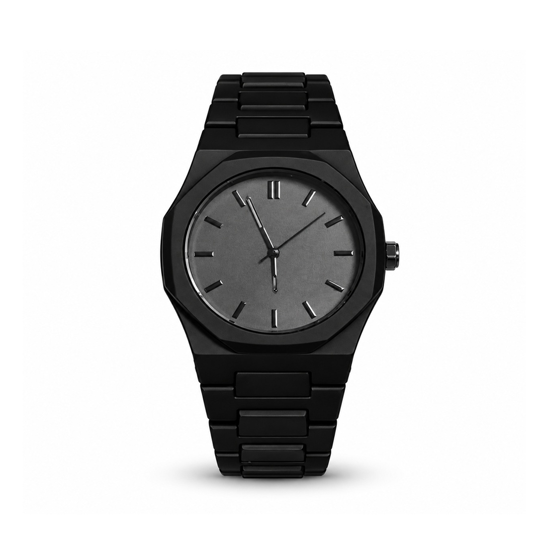 Arabic Aura Fiber Watch - Black
