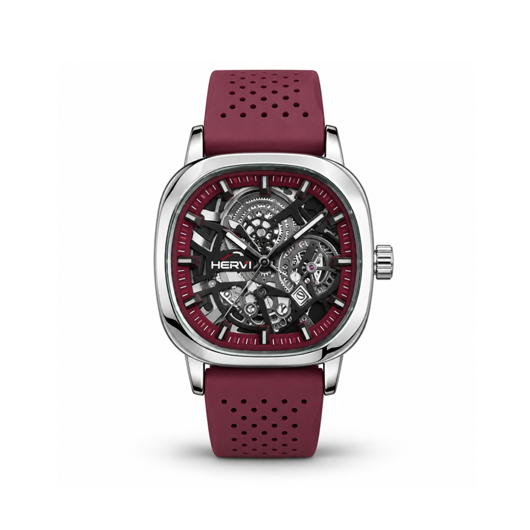 LC Inspired Watch - Burgundy