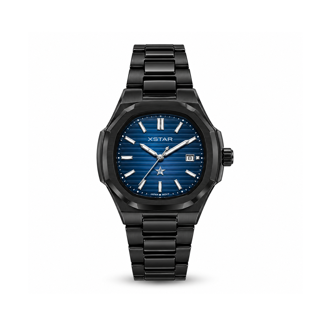 PP Inspired Watch - Black / Blue