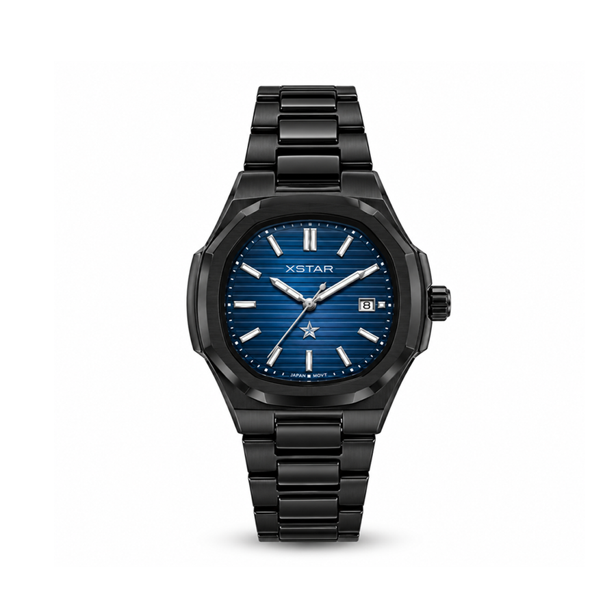 PP Inspired Watch - Black / Blue